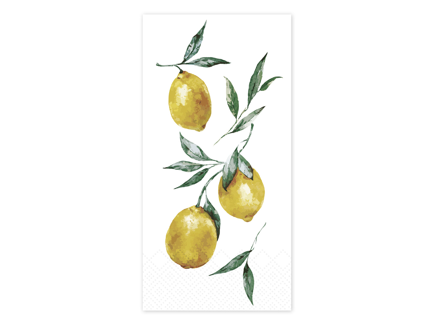 Serviet aflang med citroner B10 L20 cm